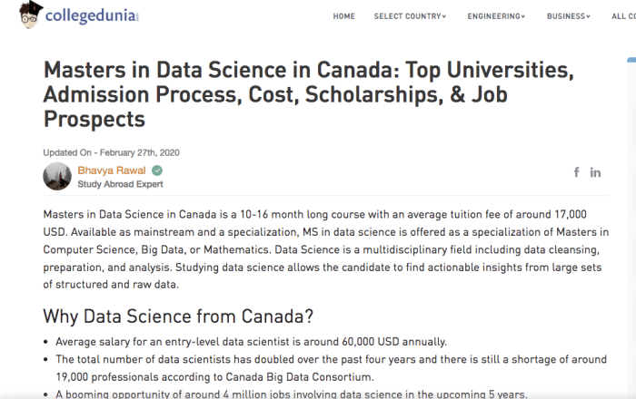 Fully Funded Scholarships for Master's in Data Science in the USA